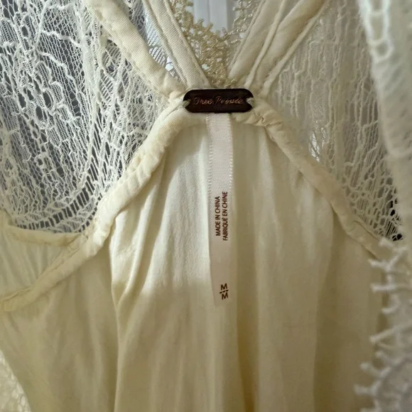 Free People Cream Lace Chemise - Picture 4 of 7